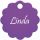 Hundemarke Blume violett