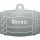 Hundemarke Fass silber/anthrazit