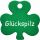 Hundemarke Kleeblatt gr�n