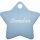 Hundemarke Stern hellblau