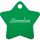 Hundemarke Stern gr�n