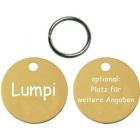 Hundemarke Standard (gro�) gelb/gold