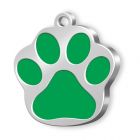 stabile Hundemarke Pfote gr�n