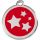 Red Dingo Marke Sterne rot