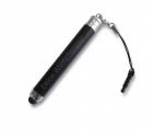 LED Touchpen Kugelschreiber Mit Gravur – 3-in-1: Touchscreen-Stift, Kuli (1,0 Mm) & LED-Licht, Farbe Silber-schwarz