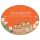 Keramikschild 16,0 x 12,5 cm Zwei Eulen mit Nest und Bl�ten terracotta