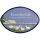 Keramikschild 20,5 x 14,5 cm Vier G�nse vor Bauernhof hellblau