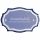 Keramikschild 12,0 x 8,0 cm T�rschild hellblau