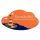 Keramikschild 17,5 x 10,0 cm Rot-wei�er Leuchtturm terracotta