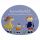 Keramikschild 19,0 x 15,0 cm Mutter, Vater, Kind hellblau
