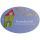 Keramikschild 20,5 x 14,0 cm my home is my castle hellblau