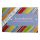 Keramikschild 15,0 x 10,5 cm Streifenmuster hellblau