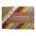 Keramikschild 15,0 x 10,5 cm Streifenmuster braun