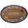 Keramikschild 20,5 x 14,0 cm Wildbl�tendekor braun