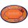 Keramikschild 20,5 x 14,0 cm Wildbl�tendekor terracotta