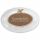 Keramikschild 20,5 x 14,0 cm Einzelne Rosenbl�te am Rand braun