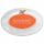 Keramikschild 20,5 x 14,0 cm Einzelne Rosenbl�te am Rand terracotta