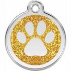 Red Dingo Marke Pfote Glitter gelb/gold