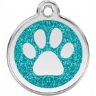 Red Dingo Marke Pfote Glitter hellblau