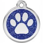 Red Dingo Marke Pfote Glitter blau