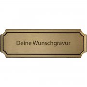 Messingschild 120x40 mm mit Gravur | Effekt Gravur
